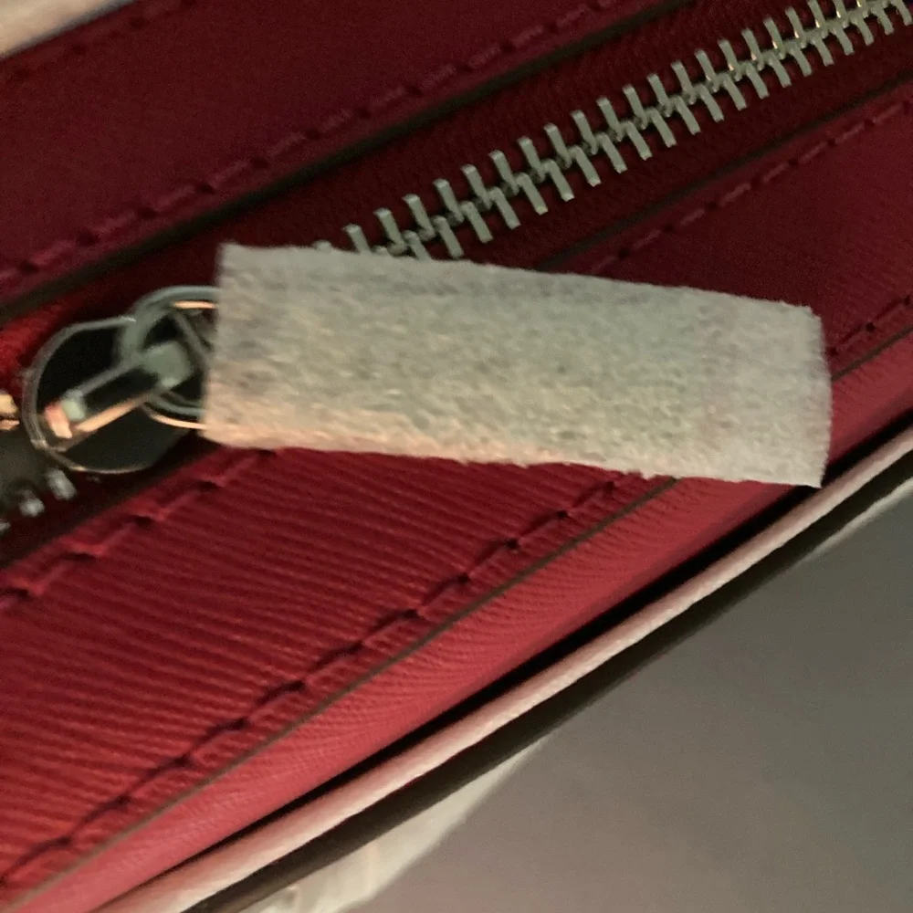 Michael Kors Dark Raspberry Jet Set Leather Crossbody Bag - Picture 9 of 10